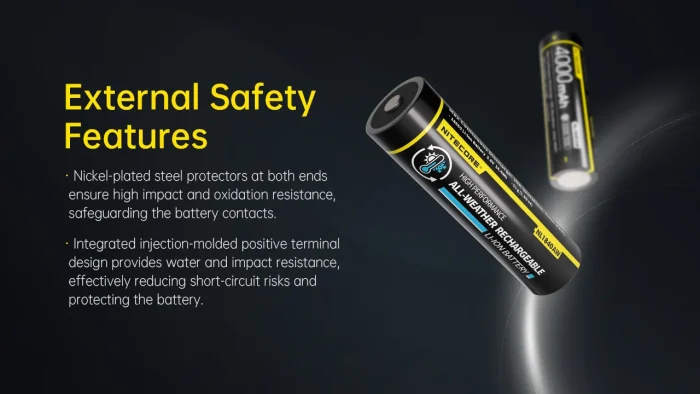 Nitecore NL1840AW 4000mAh 18650 Li-ion Rechargeable Battery - Image 9