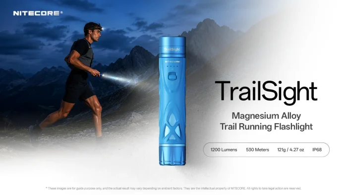Nitecore TrailSight Magnesium Alloy Trail Running Torch - Blue - Image 11