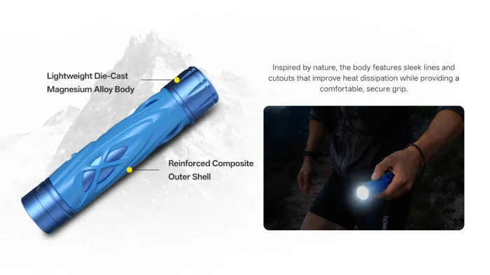 Nitecore TrailSight Magnesium Alloy Trail Running Torch - Blue - Image 13